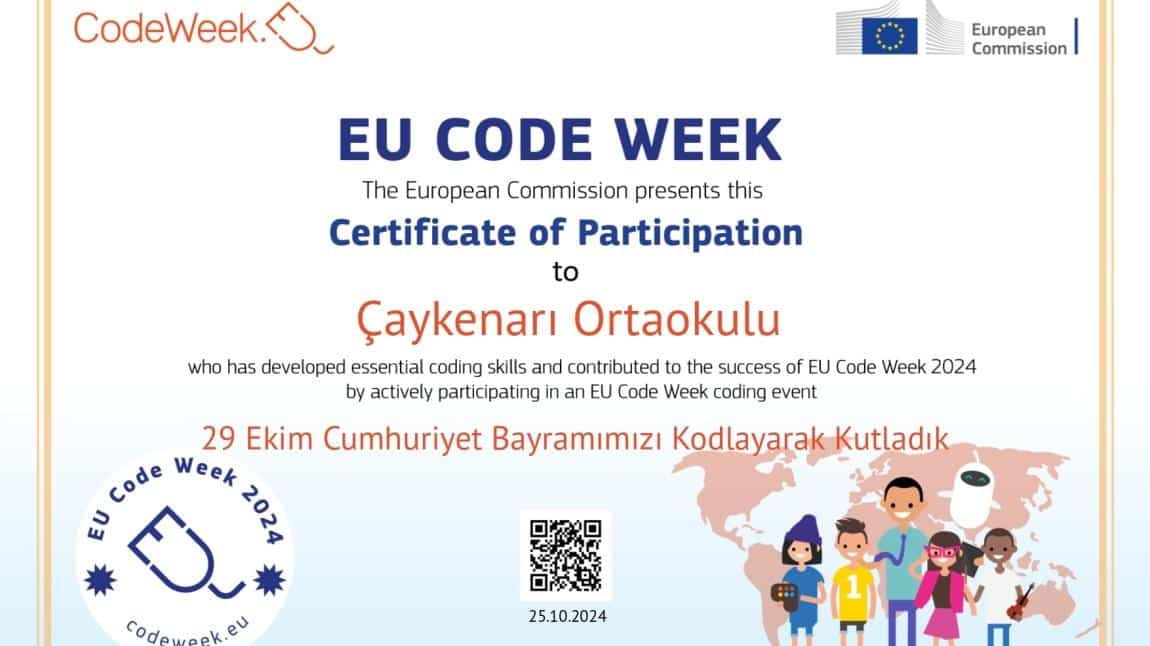 CODE WEEK'TE BİZ DE VARIZ...